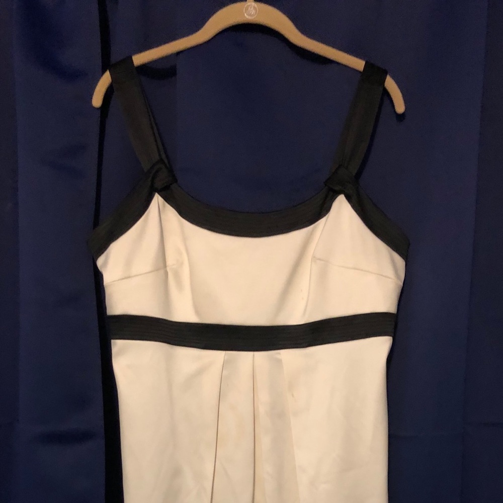 Black and white cocktail dress from Macy’s